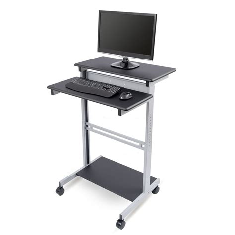 Stand Up Desk Store Rolling Adjustable Height Two Tier Standing Desk ...