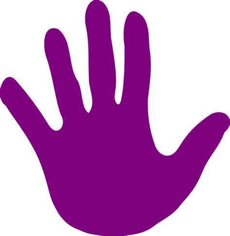 Hand - Purple Clip Art at Clker.com - vector clip art online, royalty ...