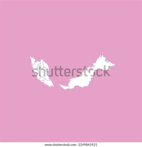 High Detailed Map Malaysia Stock Vector (Royalty Free) 2249845921 ...