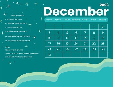 December 2023 Calendar Word Document - Get Calendar 2023 Update