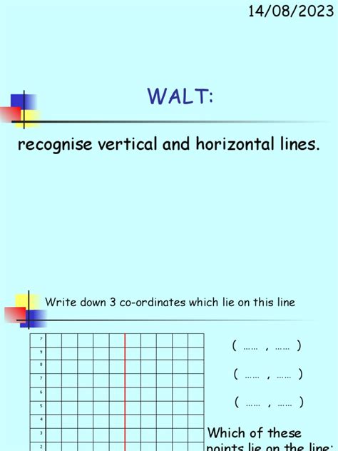 Lesson Vertical and Horizontal | PDF