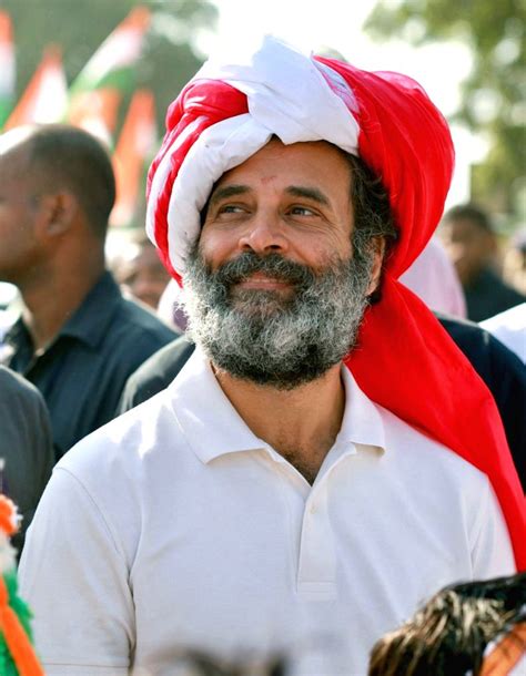 Congress leader Rahul Gandhi wears a turban