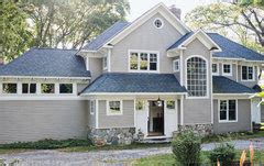 Blue roof shingles - how to update the look of the house