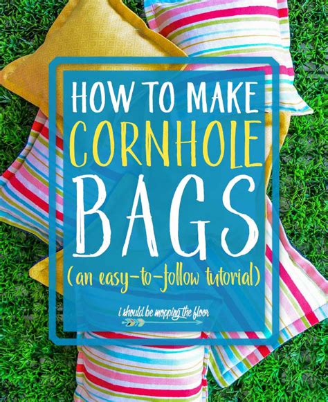 How to Make Cornhole Bags | Diy cornhole bags, Corn hole diy, Cornhole