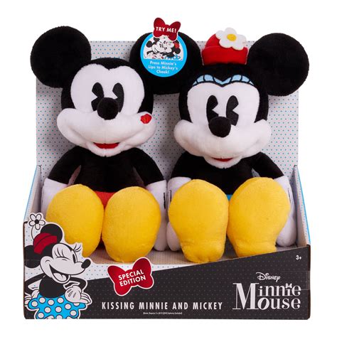 Minnie Mouse Classic Mickey & Minnie Kissing Plush – BrickSeek