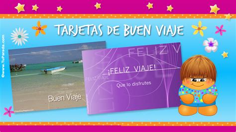 Tarjetas de buen viaje, postales de feliz viaje, tarjetas para desear ...