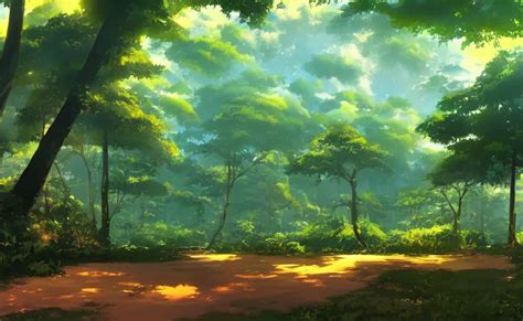 Anime Background Scenery Forest