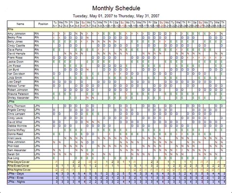 Monthly Schedule Template, Schedule Calendar, Weekly Planner Template ...