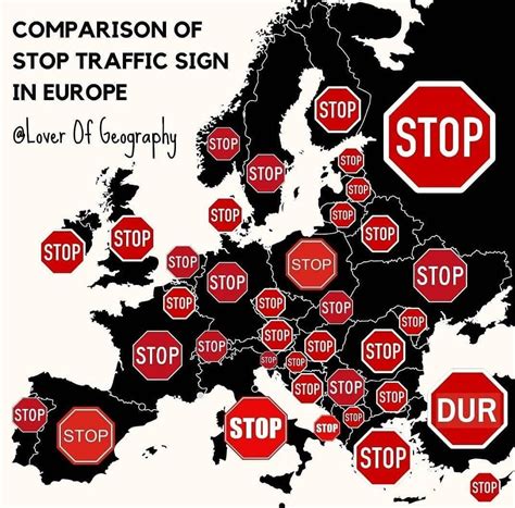 Stop signs in Europe : r/geoguessr