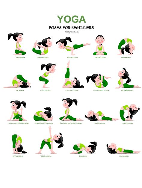 Printable Beginner Yoga Poses Chart