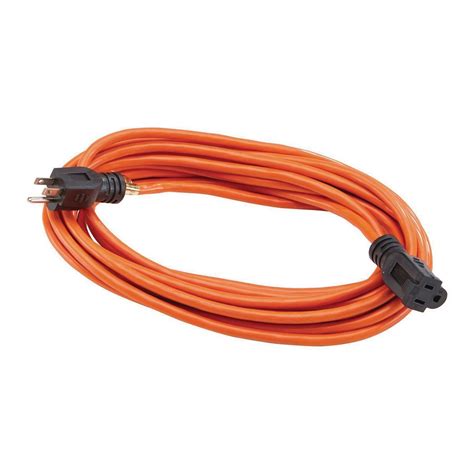 25 ft. x 16/3 Gauge Indoor/Outdoor Extension Cord, Orange