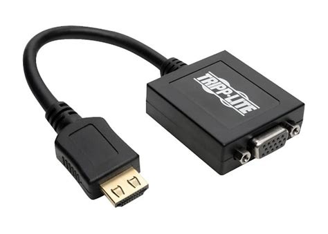 Tripp Lite HDMI to VGA Video Adapter Converter w/ Audio 1080p 6in 6 ...