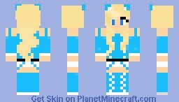 Blue cat girl Minecraft Skin