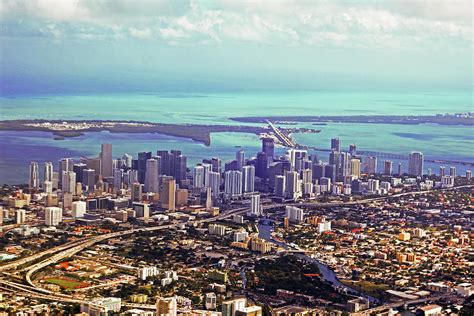 Miami Florida Skyline - Miami Florida Skyline Der Stadt Und Strassen ...