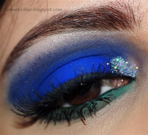 Bright Blue And Dark Green · How To Create A Blue Eye Makeup Look ...