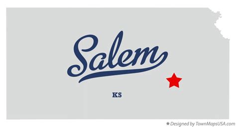 Map of Salem, Greenwood County, KS, Kansas