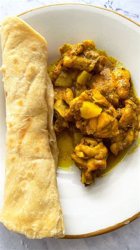 Jamaican Curry Chicken and Roti recipe - Jamdown Foodie