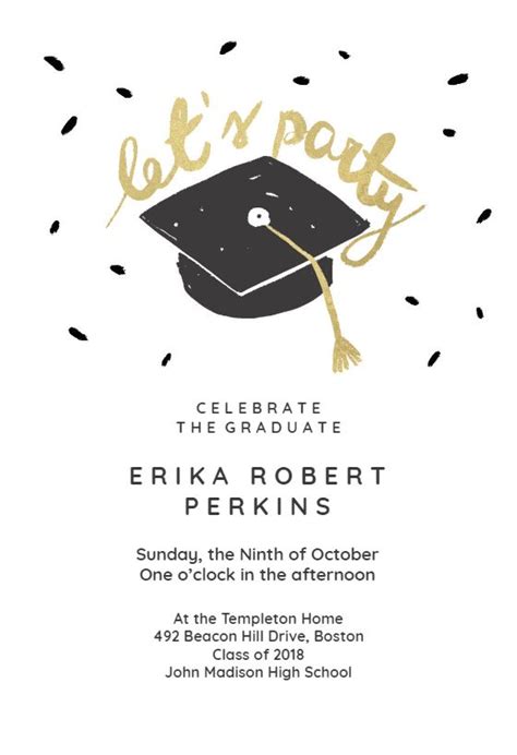 Graduation Party Invitations Template