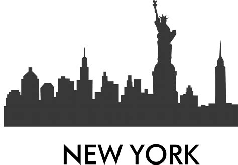 Free New York Skyline Silhouette, Download Free New York Skyline ...