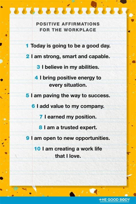 45 Positive Work Affirmations for Career Success