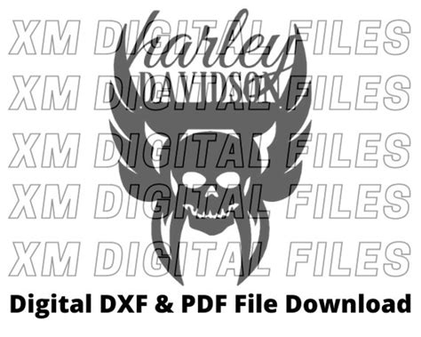 Harley Davidson DXF File Dxf Digital Download Scaled DXF - Etsy