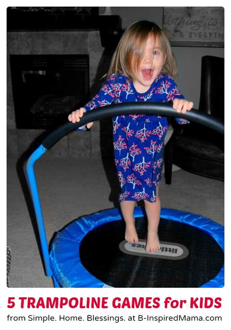 Indoor Games for Kids - Trampoline Fun • B-Inspired Mama