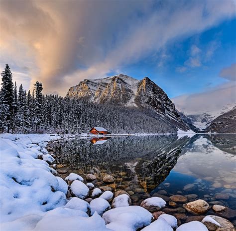 Sunrise lake Louise Print by Nico Babot landscape photography