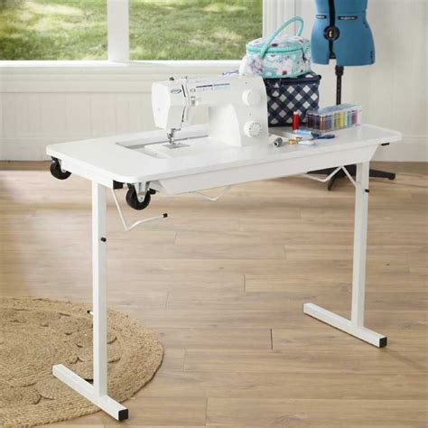 Semco Compact Sewing Machine Table White