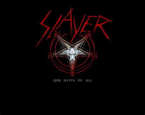 HD wallpaper: Slayer logo, Band (Music), black background ...