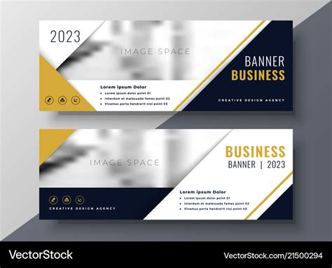 Corporate business banner design template Vector Image