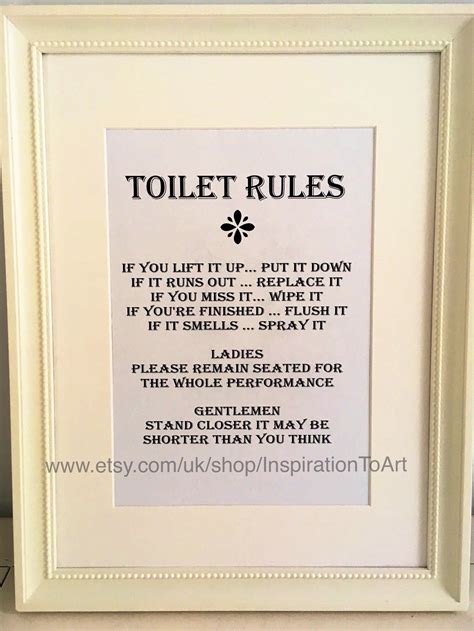 Funny Bathroom Etiquette Signs