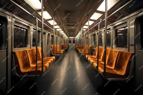 Premium AI Image | Metro train interior