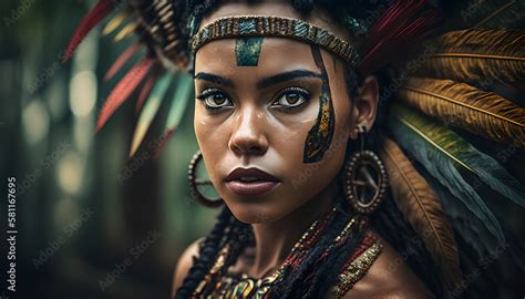 Beautiful Woman of the Amazon, Power and Beauty of the Indigenous ...