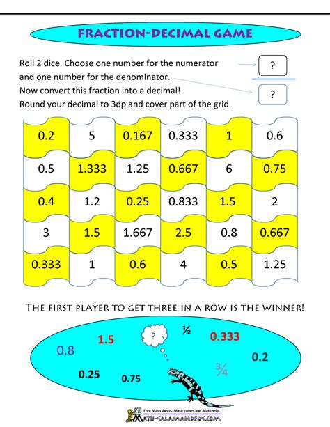 Math Games On Fractions