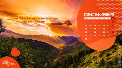 Bible Verse Hd December 2019 Calendar Desktop Wallpaper - Best Place To ...