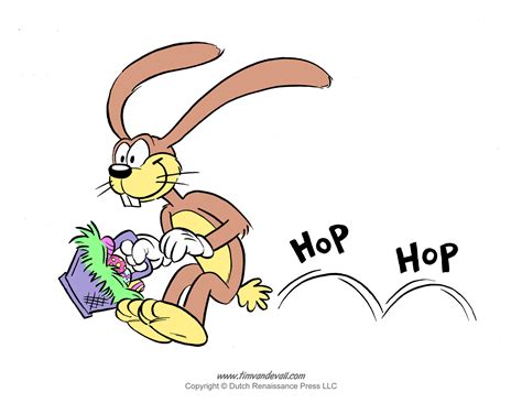 Free Easter Bunny Template / Easter Bunny Clipart and Coloring Pages