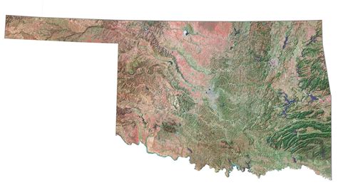 Map of Oklahoma - Cities and Roads - GIS Geography