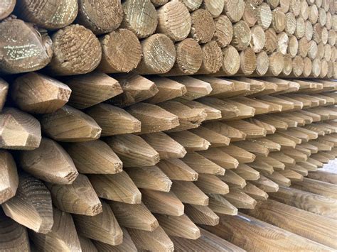 Agricultural Round Timber Fence Posts | Decking Delivery | Quality timber