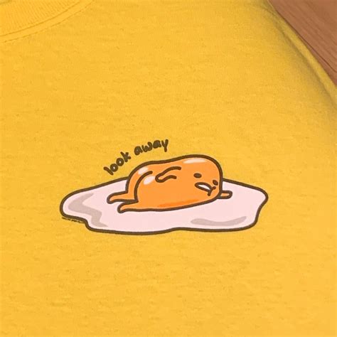 💛🍳 SANRIO GUDETAMA SHIRT 🍳💛 • size medium 100%... - Depop