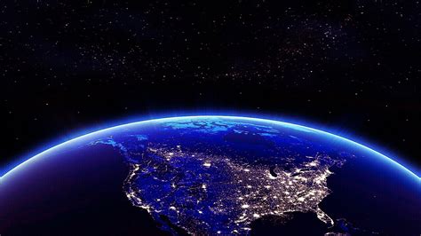 🔥 Free Download Earth North America In The Night From Space 4k ...