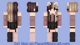 Cute Cat Girl Minecraft Skin