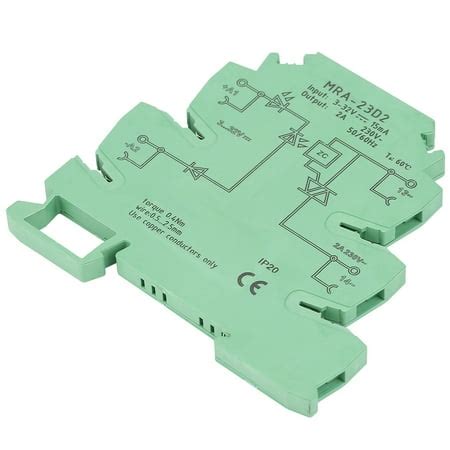 DIN Rail Relay, 6.2mm Solid State DIN Rail Relay Module 3-32VDC With ...