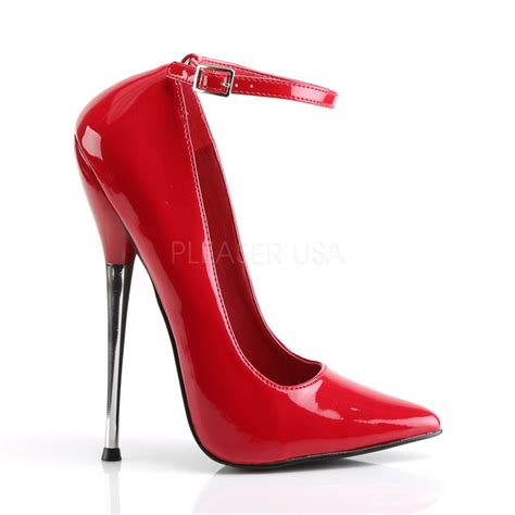 Fetish Shoes with 6-inch Stiletto Heel in Red or Black – FantasiaWear