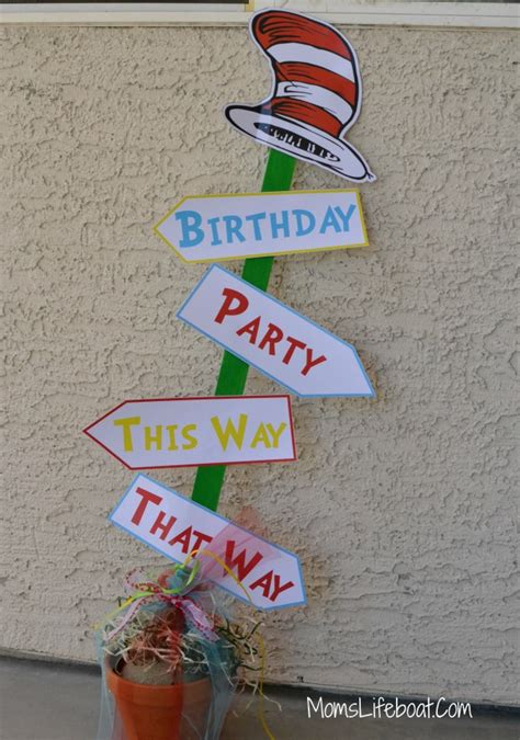 Dr Seuss Birthday Party Ideas - Decorations and Games