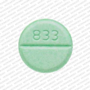 TEVA 833 Pill Green Round 8mm - Pill Identifier