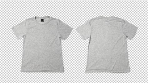 Premium PSD | Gray T shirt mockup Realistic tshirt