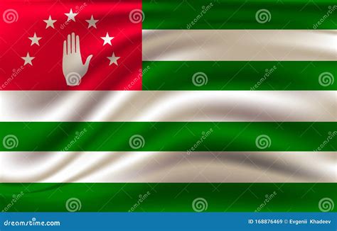 Abkhazia Flag. Abkhazia Flag Vector Illustration. Stock Vector ...