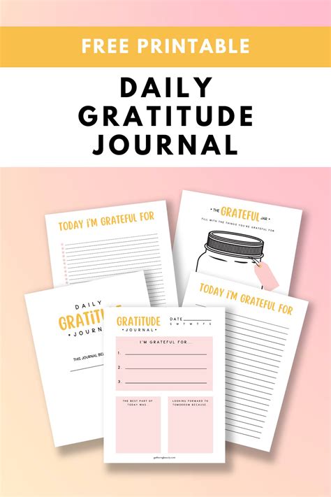 Daily Gratitude Journal - Free Printable — Gathering Beauty