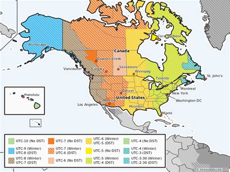 Image Result For Canada Time Zones Map Vs Us Time Zone Map Time Images