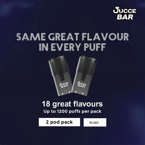 JUCCE BAR PODS 2Pc/Pack - Vape Dubai - Vape Guru Dubai